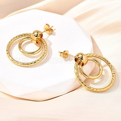 201 Stainless Steel Earrings&nbsp;EJEW-Q026-02G-B