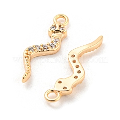 Brass Micro Pave Cubic Zirconia Pendants&nbsp;KK-E090-03G