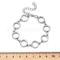 12MM 304 Stainless Steel Ring Link Chain Bracelets&nbsp;SA-CBA2696-23P