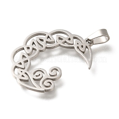 Anti-Tarnish 304 Stainless Steel Pendants&nbsp;STAS-R131-04P