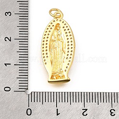 Brass Micro Pave Cubic Zirconia Pendants&nbsp;KK-U072-30G