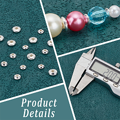 60Pcs 3 Size 925 Sterling Silver Spacer Beads&nbsp;STER-PH0001-29
