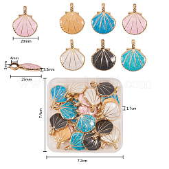 Alloy Enamel Pendants&nbsp;ENAM-CJ0001-34