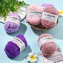 12 Skeins 4 Colors 4-Ply 59.7%Polyester & 40.3%Acrylic Fiber Yarn for Tufting Gun Rugs&nbsp;OCOR-FS0001-07E