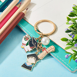 Acrylic & Alloy Enamel Keychain&nbsp;KEYC-TAC00054