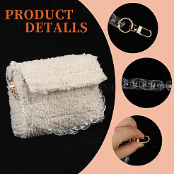 Acrylic Bag Extension Chains&nbsp;FIND-WH0148-268A