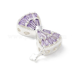 Brass Micro Pave Cubic Zirconia Pendants&nbsp;KK-A236-21S-02