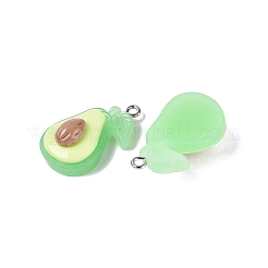 Spray Painted Opaque Resin Pendants&nbsp;RESI-Q232-01E
