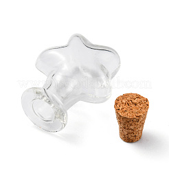 10Pcs 5 Styles Glass Wishing Bottle&nbsp;CON-FS0001-03