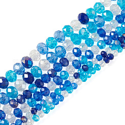 6 Strands 3 Styles Glass Beads Strands&nbsp;EGLA-TA0013-71B