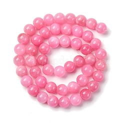 Natural Mashan Jade Round Beads Strands&nbsp;G-D263-8mm-XS30