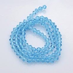 Bicone Glass Beads Strands&nbsp;X-EGLA-P016-4mm-02