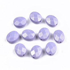 Spray Painted Acrylic Beads&nbsp;MACR-T037-08