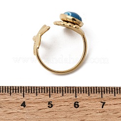 304 Stainless Steel Open Cuff Rings for Women&nbsp;RJEW-K258-13A-G