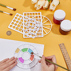 4Pcs 2 Styles Acrylic Watercolor Painting Template&nbsp;DIY-BC0017-15
