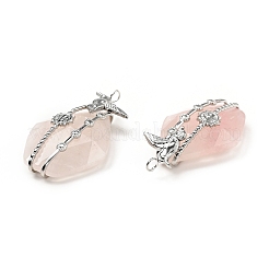 Natural Rose Quartz Pendants&nbsp;G-C246-02P