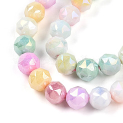Electroplate Glass Beads Strands&nbsp;X-GLAA-N010-8mm-05