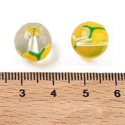 Transparent Glass Enamel Beads&nbsp;GLAA-P078-01A-01