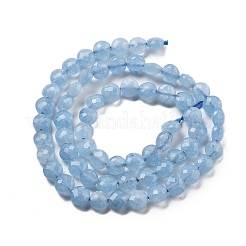 Natural Dyed Quartz Imitation Aquamarine Beads Strands&nbsp;G-C179-A01-02