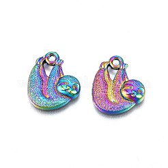 Rainbow Color Alloy Pendants&nbsp;PALLOY-N156-213