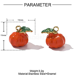 304 Stainless Steel Enamel Charms&nbsp;STAS-OY001-92G