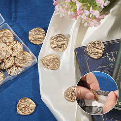 30Pcs 1-Hole Alloy Shank Buttons&nbsp;BUTT-CA0001-68