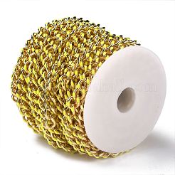 Golden Brass Enamel Curb Chain&nbsp;CHC-H103-07G-G