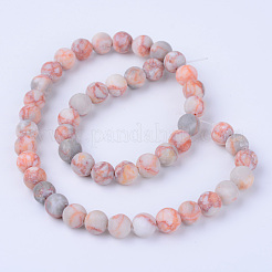 Natural Red Netstone Beads Strands&nbsp;X-G-Q462-6mm-14