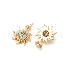 SHEGRACE Brass Micro Pave Cubic Zirconia Pendants&nbsp;XGRQ3D584-477G