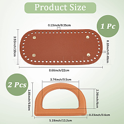 CutHollow 1Pc Imitation Leather Bag Bottoms&nbsp;FIND-CL0001-09B
