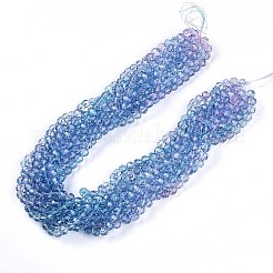 Baking Paint Transparent Glass Beads Strands&nbsp;DGLA-A035-T10mm-A06
