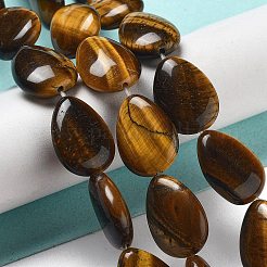 Natural Tiger Eye Beads Strands&nbsp;G-P528-L08-01
