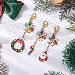 Christmas Theme Alloy Enamel Keychian&nbsp;KEYC-JKC00923
