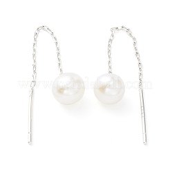 Anti-Tarnish 999 Fine Silver Chain Tassel Earring Thread for Girl Women&nbsp;EJEW-I260-40P