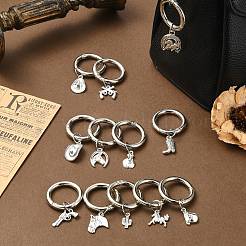 24Pcs 12 Styles Cowboy Theme Mixed Shapes Alloy Shoes Charms&nbsp;HJEW-CJ00041