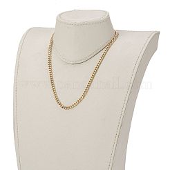 Brass Curb Chain Necklaces&nbsp;NJEW-JN03097-02
