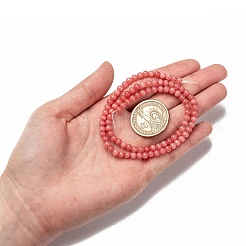 Natural Malaysia Jade Bead Strands&nbsp;G-M101-4mm-04