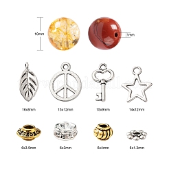 192Pcs 8 Styles 10mm Gemstone Beads Chakra Yoga Healing Stone Kits&nbsp;G-LS0001-02C