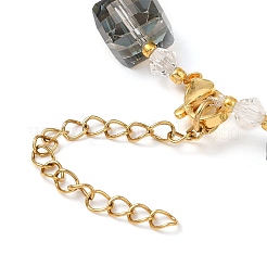 Electroplate Glass Beaded Stretch Bracelets for Women&nbsp;BJEW-JB11213-03