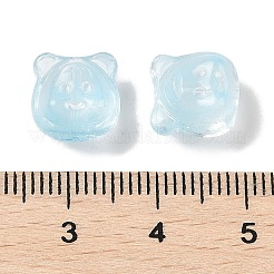 Transparent Spray Paint Glass Beads&nbsp;GLAA-Z011-01B