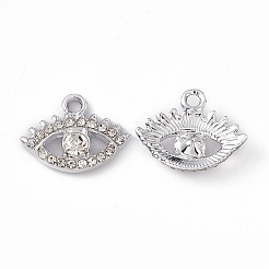 Alloy Rhinestone Pendants&nbsp;PALLOY-P287-06P