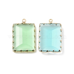 Brass with K9 Glass Pendants&nbsp;KK-C024-32KCG