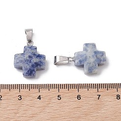 Natural Blue Spot Jasper Pendants&nbsp;G-K359-02P-01
