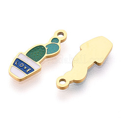 304 Stainless Steel Enamel Charms&nbsp;STAS-T065-62G-02