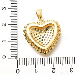 Brass Micro Pave Cubic Zirconia Pendants&nbsp;KK-G519-17G