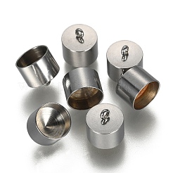 Tarnish Resistant 304 Stainless Steel Cord Ends&nbsp;STAS-I157-10P