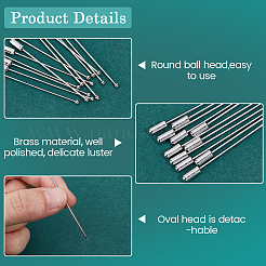 30Pcs Brass Lapel Pins&nbsp;KK-SC0007-12