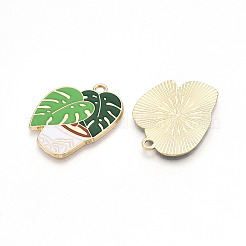 Alloy Enamel Pendants&nbsp;FIND-I014-07LG