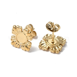 Ion Plating(IP) 304 Stainless Steel Stud Earring Findings&nbsp;STAS-F286-14G