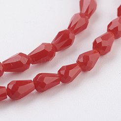 Imitation Jade Glass Beads Strands&nbsp;GLAA-A036-A01